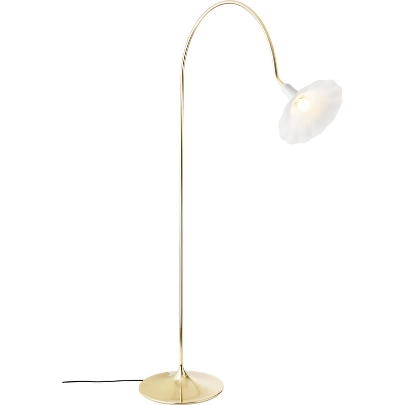 PETALII GULVLAMPE HVID/MESSING