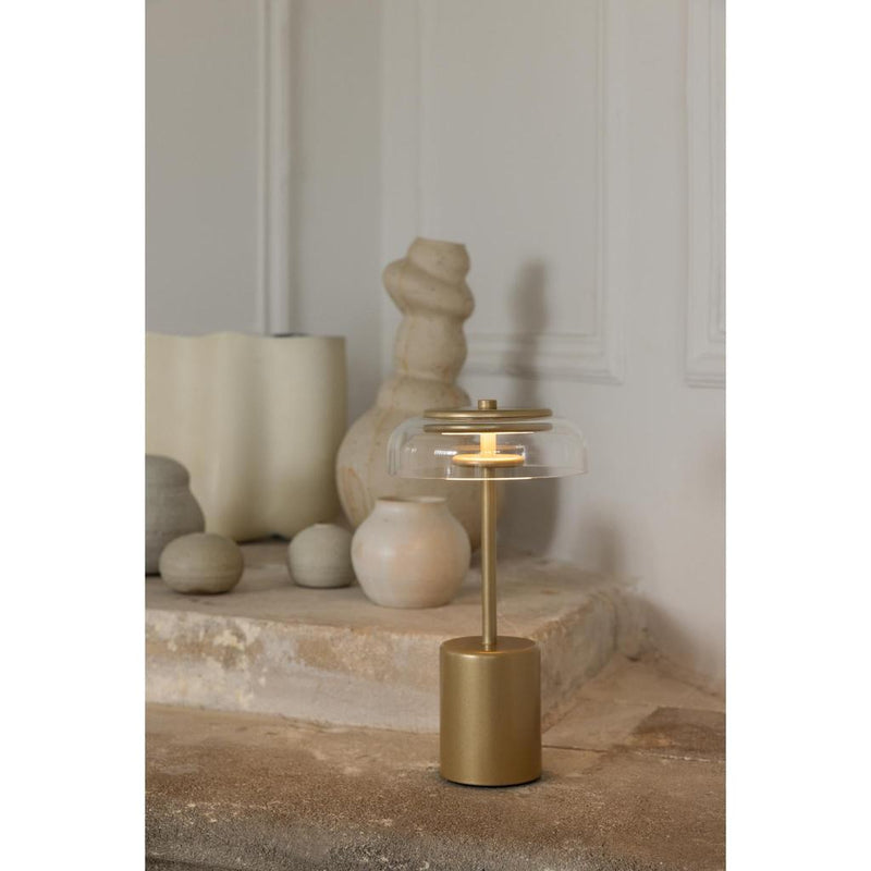 BLOSSI MINI PORTABLE NORDIC GULD/KLAR LED