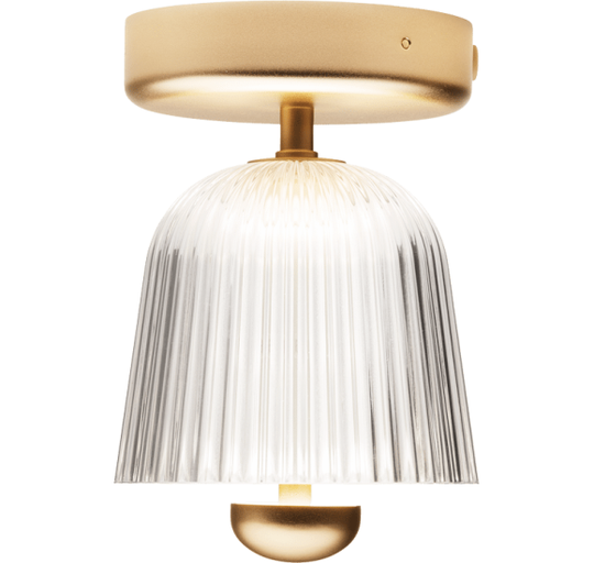 ASTEEA LOFTSLAMPE SATIN MESSING/OPAL