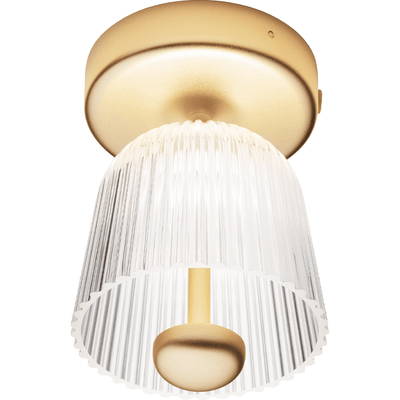 ASTEEA LOFTSLAMPE SATIN MESSING/OPAL