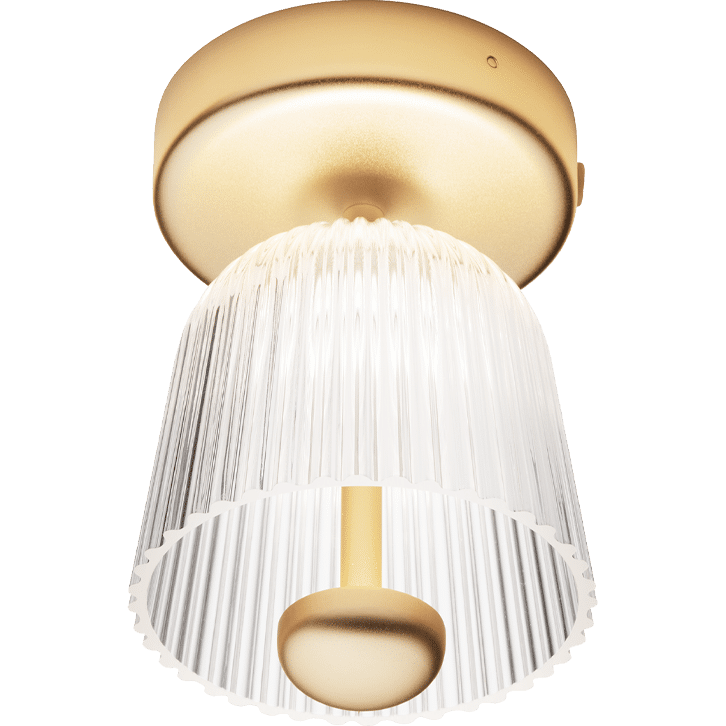 ASTEEA LOFTSLAMPE SATIN MESSING/OPAL