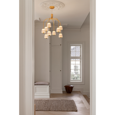 ASTEEA 9 PENDEL SATIN MESSING/OPAL