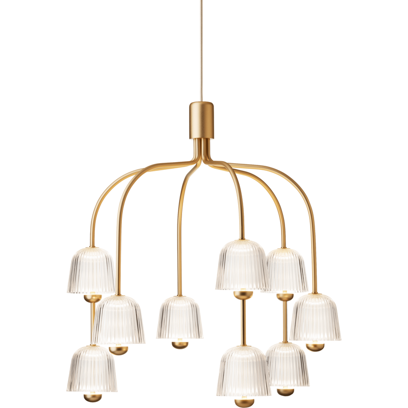 ASTEEA 9 PENDEL SATIN MESSING/OPAL