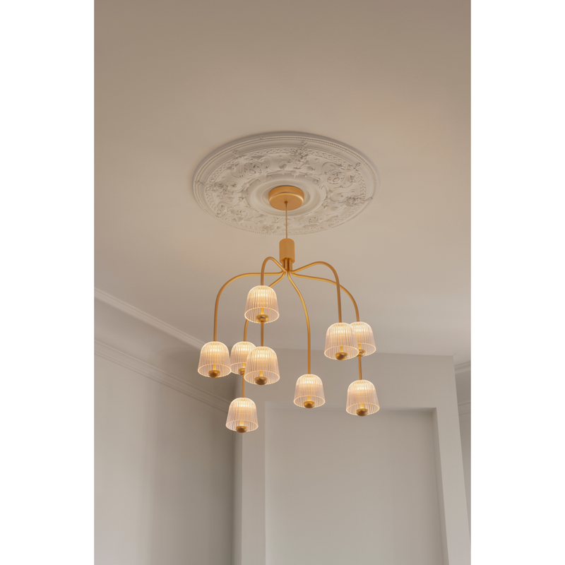 ASTEEA 9 PENDEL SATIN MESSING/OPAL