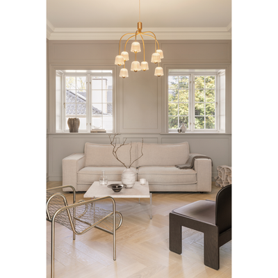 ASTEEA 9 PENDEL SATIN MESSING/OPAL