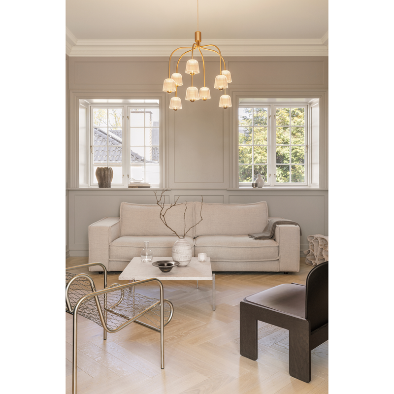 ASTEEA 9 PENDEL SATIN MESSING/OPAL