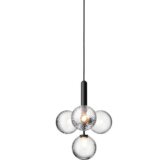 MIIRA 4 PENDEL STENGRÅ/KLAR