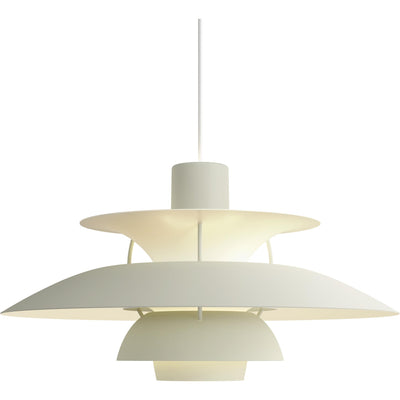 LOUIS POULSEN PH 5 MONOCHROME PALE PEWTER PENDEL