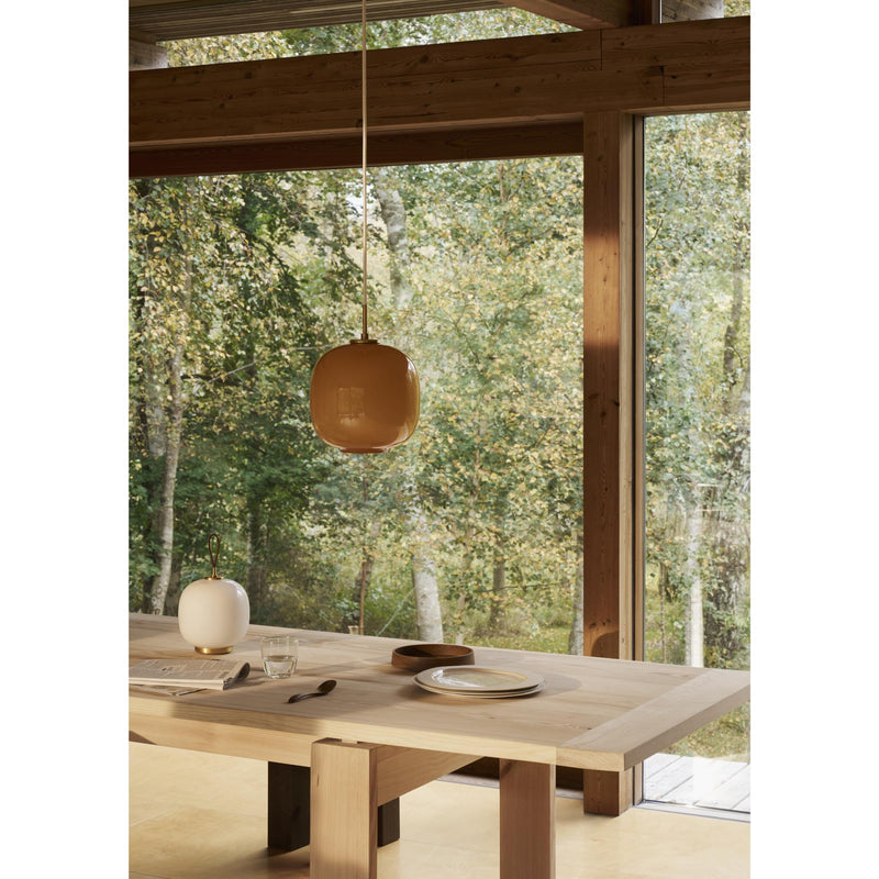 VL45 RADIOHUS PENDEL Ø175 GLOSSY AMBER GLAS