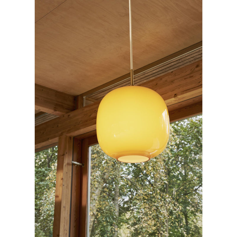 VL45 RADIOHUS PENDEL Ø175 GLOSSY AMBER GLAS