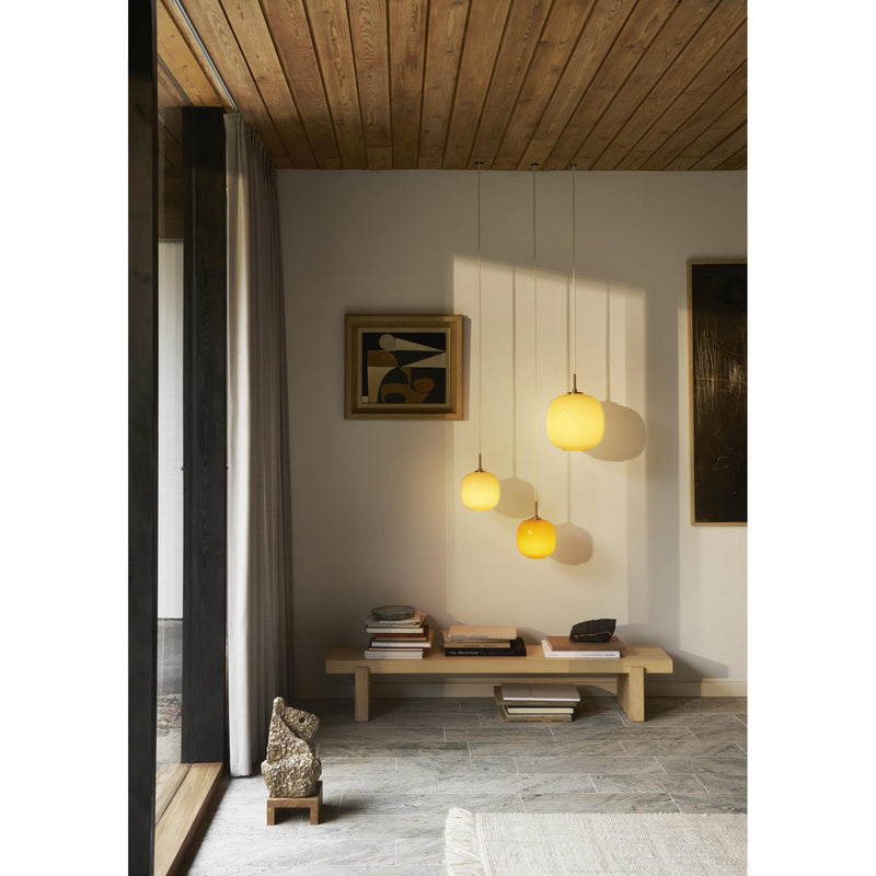 VL45 RADIOHUS PENDEL Ø175 GLOSSY AMBER GLAS