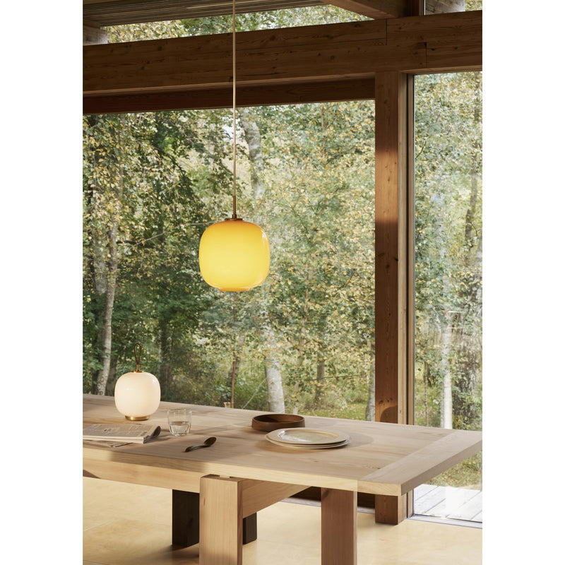 Louis Poulsen VL45 Radiohus Pendel Ø250 – Amber Glas