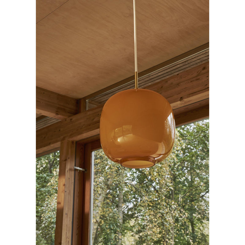 Louis Poulsen VL45 Radiohus Pendel Ø250 – Amber Glas