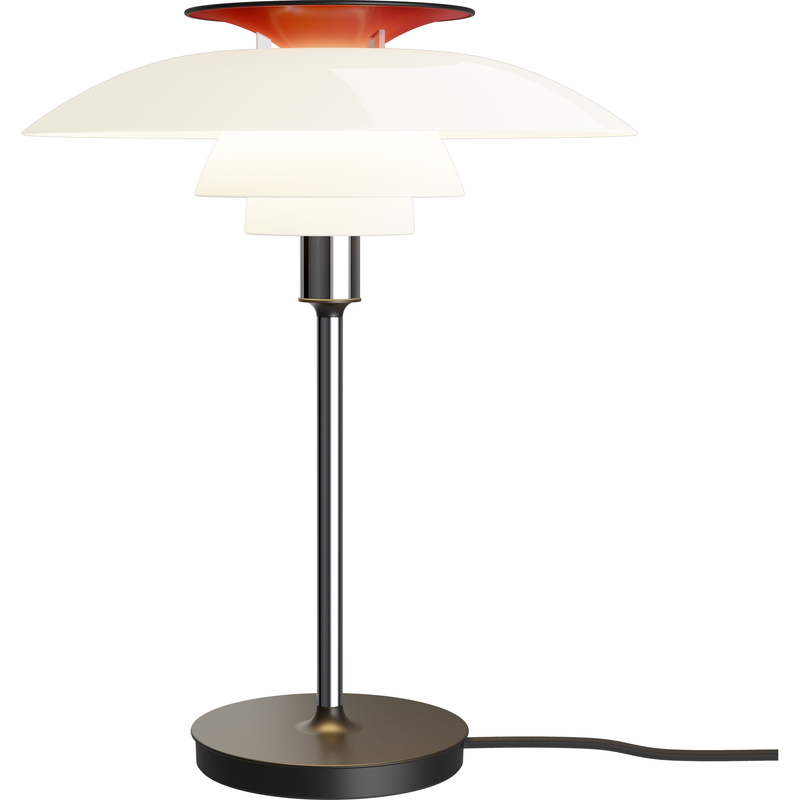 PH 80 Bordlampe – Opal/Højglans Forkromet – Poul Henningsen – Louis Poulsen