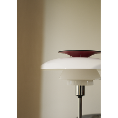PH 80 Bordlampe – Opal/Højglans Forkromet – Poul Henningsen – Louis Poulsen