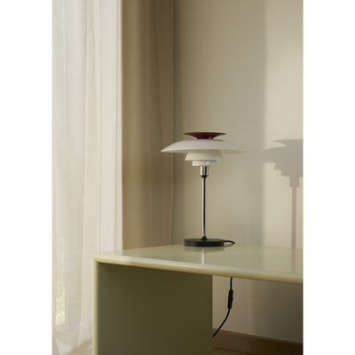PH 80 Bordlampe – Opal/Højglans Forkromet – Poul Henningsen – Louis Poulsen
