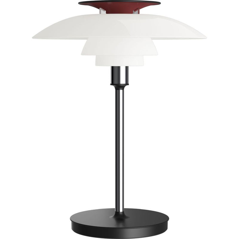 PH 80 Portable Bordlampe – Opal / Højglans Forkromet – Poul Henningsen – Louis Poulsen