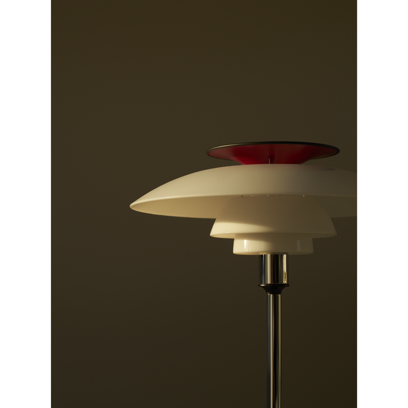 PH 80 Portable Bordlampe – Opal / Højglans Forkromet – Poul Henningsen – Louis Poulsen