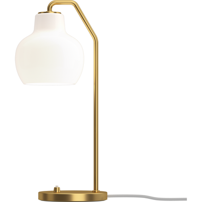 VL RINGKRONE BORDLAMPE MESSING/OPAL GLAS