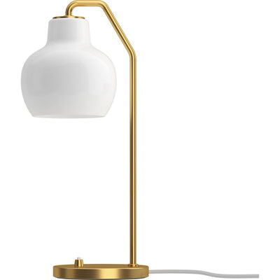 VL RINGKRONE BORDLAMPE MESSING/OPAL GLAS