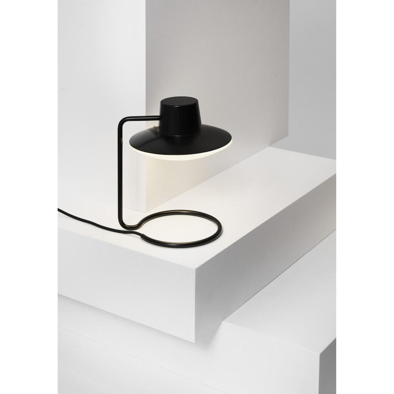 AJ Oxford Bordlampe Metal Sort / Opal H: 28 - Louis Poulsen