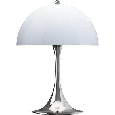 Panthella 250 Portable – Chrome / Opal Blue-Grey – Verner Panton – Louis Poulsen