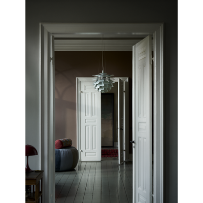 PH Kogle Pendel Ø600 – Dusty Green / Højglans Forkromet – Poul Henningsen – Louis Poulsen