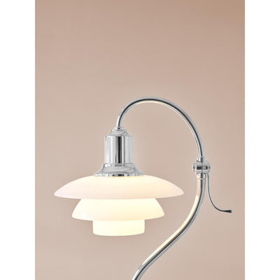 PH 2/2 Question Mark Chrome Bordlampe Chrome Plated/Glossy Opal Glass - LOUIS POULSEN