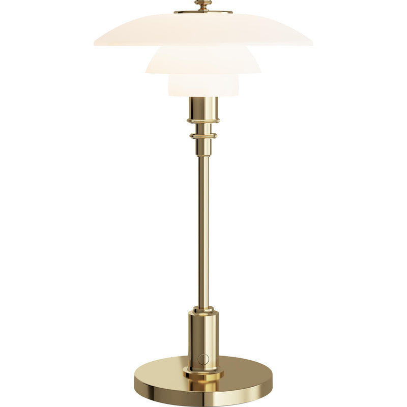 PH 2/1 PORTABLE MESSING METALLISERET LED BORDLAMPE - LOUIS POULSEN 