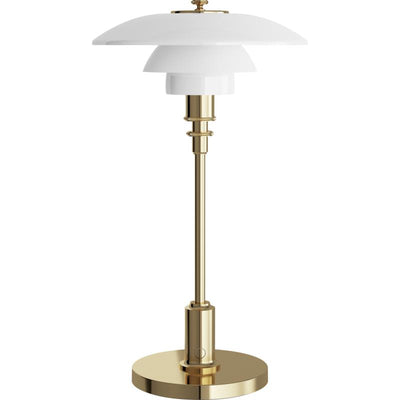 PH 2/1 PORTABLE MESSING METALLISERET LED BORDLAMPE - LOUIS POULSEN 
