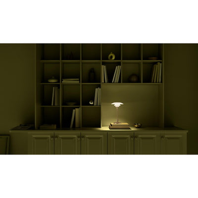 PH 2/1 PORTABLE MESSING METALLISERET LED BORDLAMPE - LOUIS POULSEN 