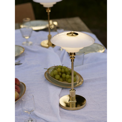 PH 2/1 PORTABLE MESSING METALLISERET LED BORDLAMPE - LOUIS POULSEN 