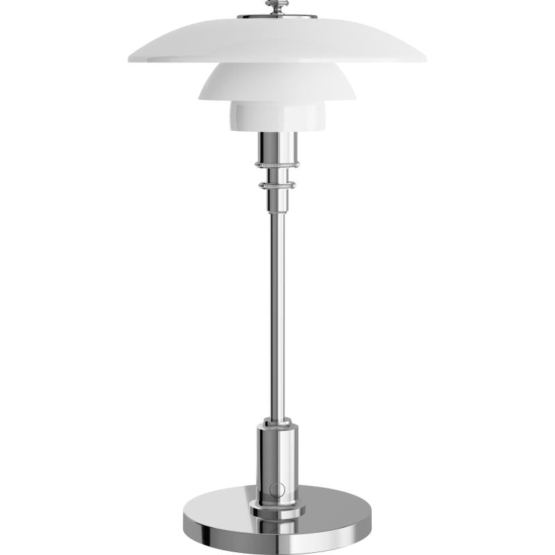 PH 2/1 PORTABLE POLERET KROM LED BORDLAMPE - LOUIS POULSEN