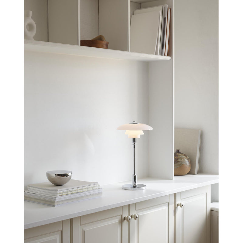 PH 2/1 PORTABLE POLERET KROM LED BORDLAMPE - LOUIS POULSEN