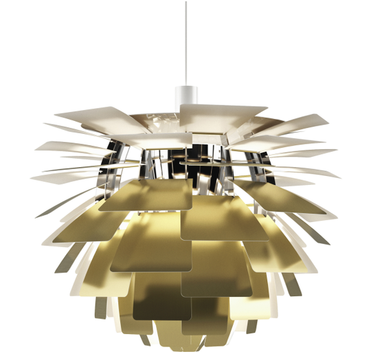 PH KOGLE Ø600 BØRSTET MESSING