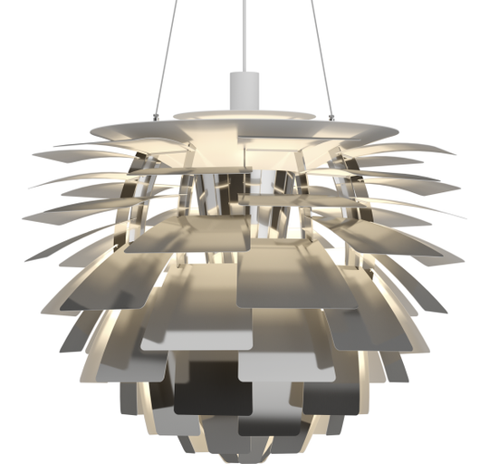 PH KOGLE Ø720 RUSTFRIT STÅL E27