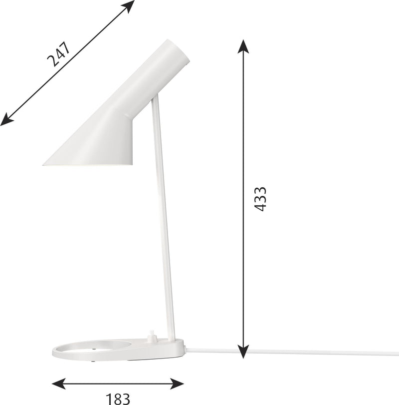 AJ Mini Bordlampe Hvid