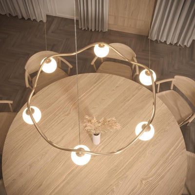 CIRCLE OF LIFE LYSEKRONE Ø91 MINIMALISTISK BALDAKIN
