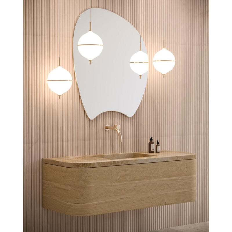 ETERNAL MOONLIGHT PENDEL Ø22 MEDIUM MED HVID STOFLEDNING