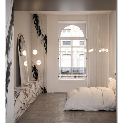 ETERNAL MOONLIGHT PENDEL Ø22 MEDIUM MED HVID STOFLEDNING