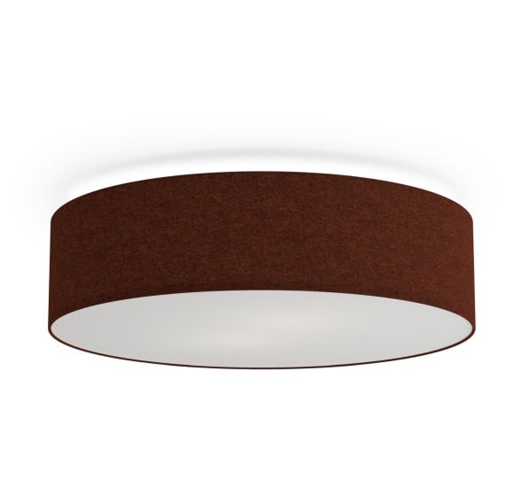 Soft Plafond Ø60 - loftslampe - Rustrød Uld