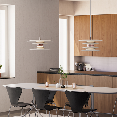 DIABLO PENDEL Ø50 MAT HVID/ROSE SILVER