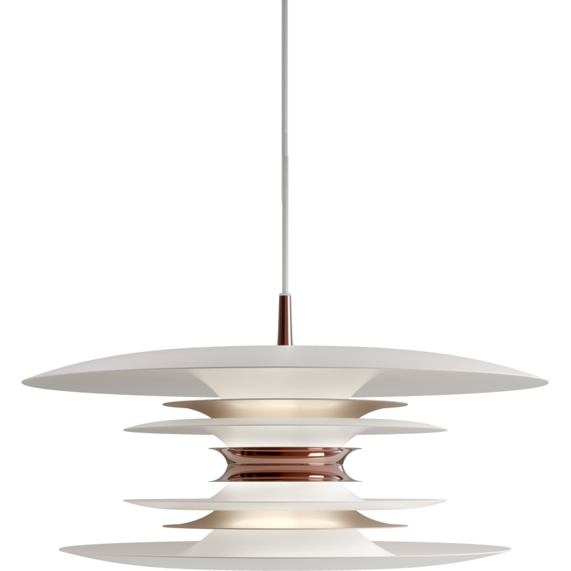 DIABLO PENDEL Ø50 MAT HVID/ROSE SILVER