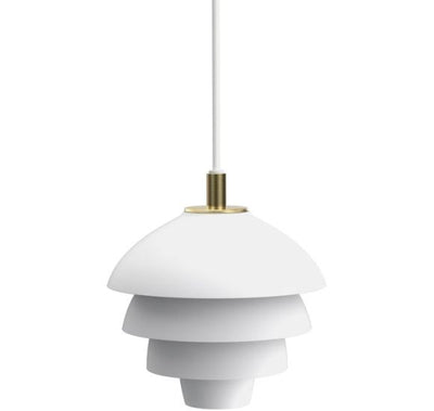 VALENCIA PENDEL Ø18 MAT HVID/MESSING