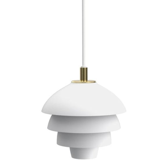 VALENCIA PENDEL Ø18 MAT HVID/MESSING