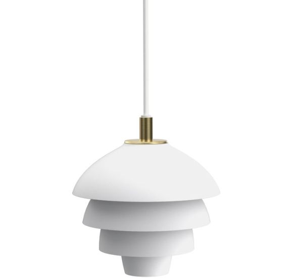 VALENCIA PENDEL Ø18 MAT HVID/MESSING