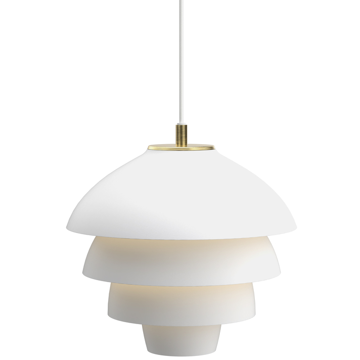 VALENCIA PENDEL Ø32 MAT HVID/MESSING