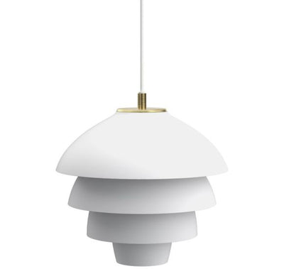 VALENCIA PENDEL Ø32 MAT HVID/MESSING