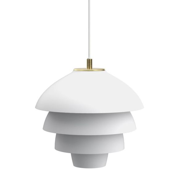 VALENCIA PENDEL Ø32 MAT HVID/MESSING