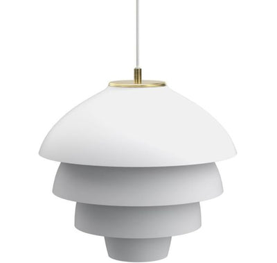 VALENCIA PENDEL Ø42 MAT HVID/MESSING